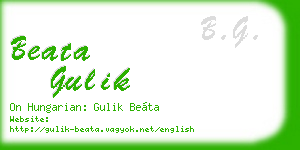 beata gulik business card